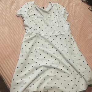 Torrid white hearts dress